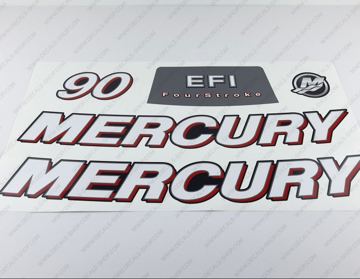 Mercury 90HP Four Stroke EFI 2006-2012 Outboard Decal Kit